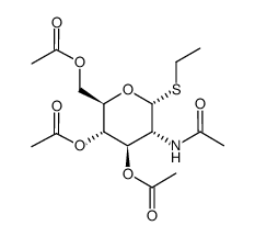3,4,6-三-o-乙酰基-2-乙酰氨基-2-脱氧-a-d-硫代吡喃葡萄糖苷乙酯图片