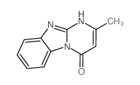 (9CI)-2-甲基嘧啶并[1,2-a]苯并咪唑-4(1H)-酮结构式