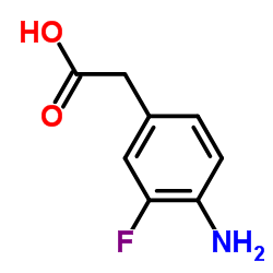 4-氨基-3-氟苯乙酸结构式