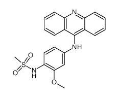 4'-(9-acridinylamino)methanesulfon-o-anisidide结构式