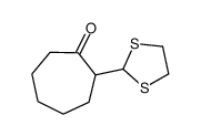 2-(1,3-dithiolan-2-yl)cycloheptan-1-one Structure