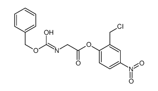 2-chloromethyl-4-nitrophenyl(N-carbobenzoxy)glycinate Structure