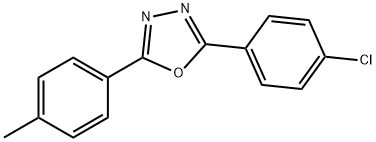 2-(4-chlorophenyl)-5-(4-methylphenyl)-1,3,4-oxadiazole Structure