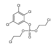 bis(2-chloroethyl) (2,3,5-trichlorophenyl) phosphate Structure