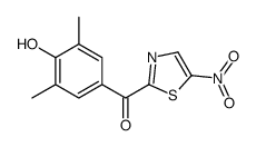 (4-hydroxy-3,5-dimethylphenyl)-(5-nitro-1,3-thiazol-2-yl)methanone Structure