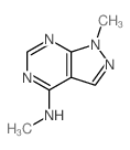 1H-Pyrazolo[3, 4-d]pyrimidin-4-amine, N,1-dimethyl- Structure