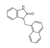 1-naphthalen-1-ylmethyl-1,3-dihydro-benzimidazol-2-one结构式