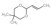 1,3-Dioxane,5,5-dimethyl-2-(1-propen-1-yl)-结构式