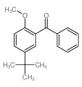 (2-methoxy-5-tert-butyl-phenyl)-phenyl-methanone结构式