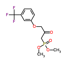 [2-氧-3-[3-(三氟甲基)苯氧基]丙基]磷酸二甲酯结构式