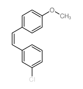 Benzene,1-chloro-3-[2-(4-methoxyphenyl)ethenyl]- Structure