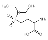 2-amino-4-(diethylsulfamoyl)butanoic acid结构式