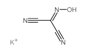 Malononitrile, isonitroso-, potassium salt结构式
