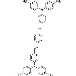 1,4-双[4-(二对甲苯氨基)苯乙烯基]苯结构式