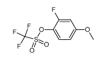 2-fluoro-4-methoxyphenyl trifluoromethanesulfonate Structure