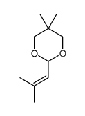 5,5-dimethyl-2-(2-methylprop-1-enyl)-1,3-dioxane Structure