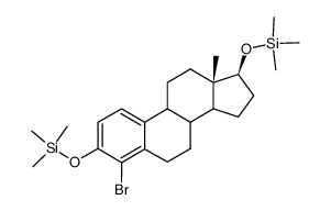 4-Bromoestradiol-3,17β-di(trimethylsilyl)ether结构式