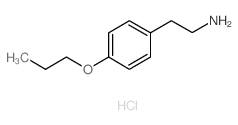 2-(4-丙氧基苯基)-1-乙胺盐酸盐结构式