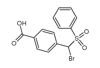 4-(bromo(phenylsulfonyl)methyl)benzoic acid结构式