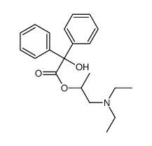 1-(diethylamino)propan-2-yl 2-hydroxy-2,2-diphenylacetate结构式