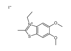 3-ethyl-5,6-dimethoxy-2-methyl-1,3-benzothiazol-3-ium,iodide结构式