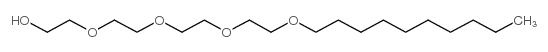 Tetraethyleneglycol monodecyl ether Structure