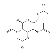 2,3,4,6-Tetra-O-acetyl-α-D-mannopyranosyl chloride Structure