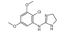 N-(2-chloro-3,5-dimethoxyphenyl)-4,5-dihydro-1H-imidazol-2-amine结构式