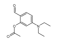 2-Acetoxy-4-(diaethylamino)benzaldehyd Structure