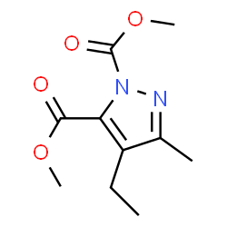 1H-Pyrazole-1,5-dicarboxylicacid,4-ethyl-3-methyl-,dimethylester(9CI) Structure