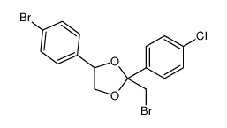 2-(bromomethyl)-4-(4-bromophenyl)-2-(4-chlorophenyl)-1,3-dioxolane Structure