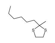 2-hexyl-2-methyl-1,3-dithiolane结构式