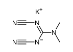 1,1-Dimethyl-2,3-dicyanoguanidine potassium salt Structure