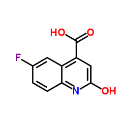 6-氟-2-氧代-1,2-二氢喹啉-4-羧酸结构式