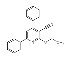 3-氰基-2-乙氧基-4,6-二苯基吡啶结构式
