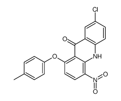 7-chloro-1-(4-methylphenoxy)-4-nitro-10H-acridin-9-one Structure