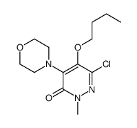 5-butoxy-6-chloro-2-methyl-4-morpholin-4-ylpyridazin-3-one Structure