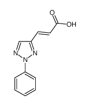 (2E)-3-(2-苯基-2H-1,2,3-噻唑-4-基)丙烯酸结构式