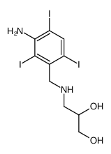 3-[(3-amino-2,4,6-triiodophenyl)methylamino]propane-1,2-diol Structure