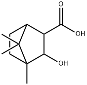 3-hydroxy-4,7,7-trimethylbicyclo[2.2.1]heptane-2-carboxylic acid结构式