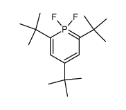 2,4,6-tri-tert-butyl-1,1-difluoro-1λ5-phosphinine Structure