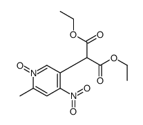 diethyl 2-(6-methyl-4-nitro-1-oxidopyridin-1-ium-3-yl)propanedioate Structure