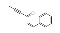 1-phenylhex-1-en-4-yn-3-one Structure