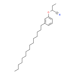 2-(3-Pentadecylphenoxy)butanenitrile Structure