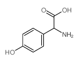 (1)-4-Hydroxyphenylglycine结构式