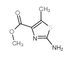 2-氨基-5-甲基噻唑-4-甲酸甲酯结构式
