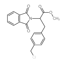 methyl 3-[4-(chloromethyl)phenyl]-2-(1,3-dioxoisoindol-2-yl)propanoate Structure