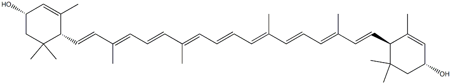 (3R,3'S)-ε,ε-Carotene-3,3'-diol Structure