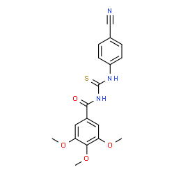 N-{[(4-cyanophenyl)amino]carbonothioyl}-3,4,5-trimethoxybenzamide picture