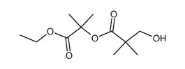 1-(ethoxycarbonyl)-1-methylethyl 3-hydroxy-2,2-dimethylpropanoate Structure